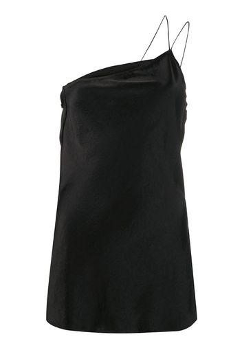 one-shoulder slim-fit top