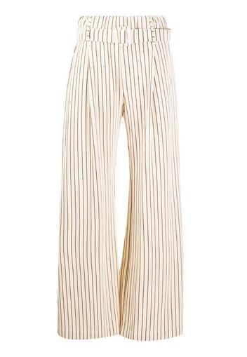 striped wide-leg trousers