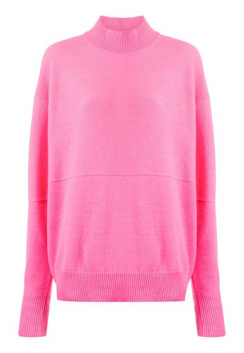 high neck knit jumper