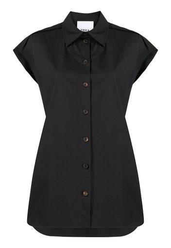 Erika Cavallini oversized sleeveless shirt - Nero