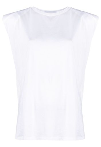 Erika Cavallini T-shirt smanicata - Bianco