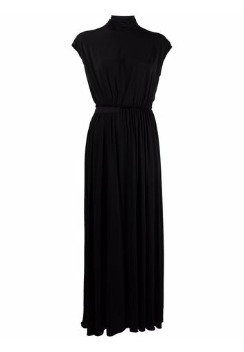 Erika Cavallini funnel-neck maxi dress - Nero