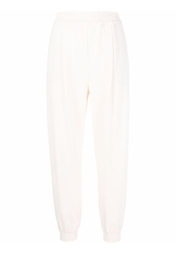 Erika Cavallini elasticated tapered trousers - Bianco