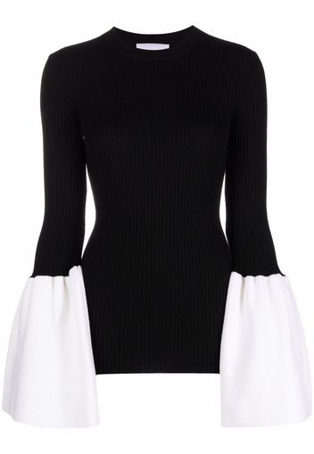 Erika Cavallini bell-sleeve jumper - Nero