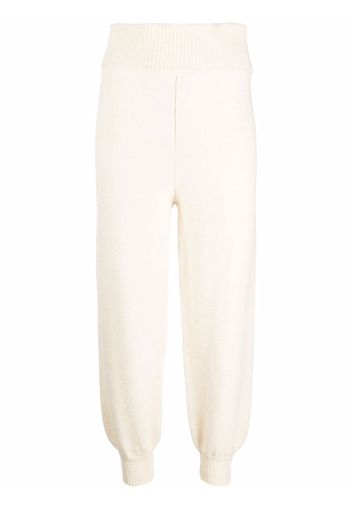 Erika Cavallini elasticated track pants - Bianco