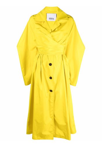 Erika Cavallini belted trench coat - Giallo