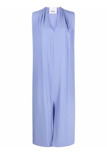 Erika Cavallini draped sleeveless midi dress - Viola