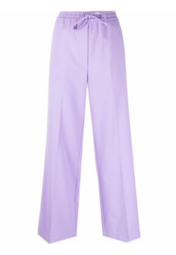 Erika Cavallini wide-leg drawstring trousers - Viola