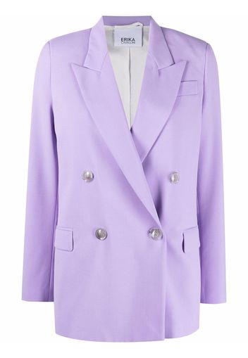 Erika Cavallini glicine double-breasted blazer - Viola