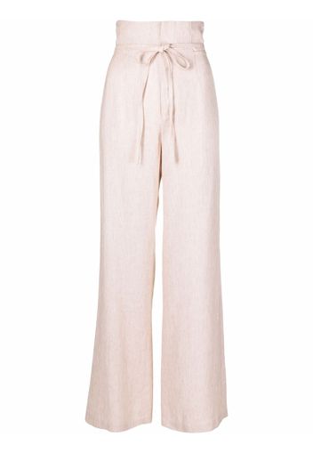 Erika Cavallini high-rise straight-leg trousers - Toni neutri