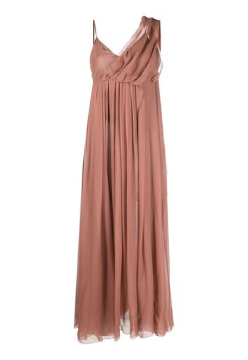 Erika Cavallini pleated silk gown - Rosa