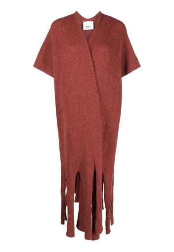 Erika Cavallini slit-hem cardigan - Marrone