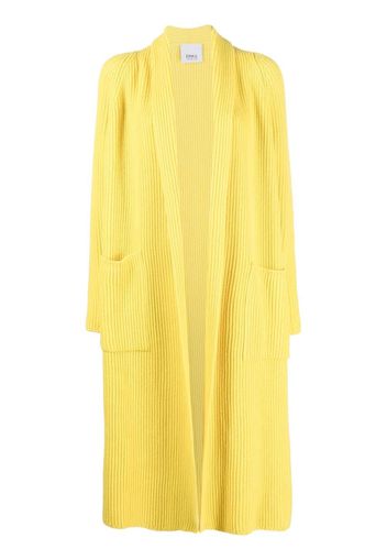 Erika Cavallini open-front knit cardi-coat - Giallo