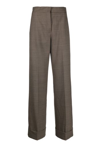 Erika Cavallini high-waisted straight-leg trousers - Toni neutri