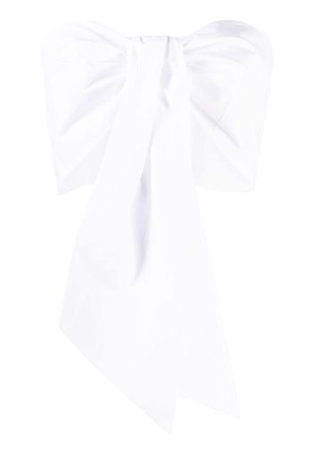 Erika Cavallini cropped knot-detail top - Bianco