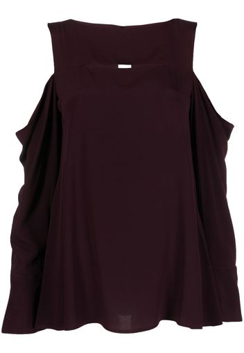 Erika Cavallini cold-shoulder blouse - Viola