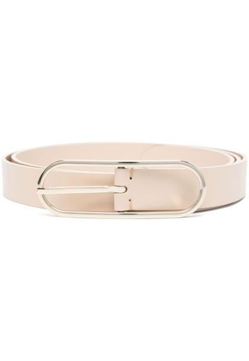 Erika Cavallini leather buckled belt - Toni neutri