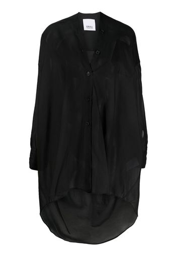 Erika Cavallini Alfonso V-neck shirt - Nero