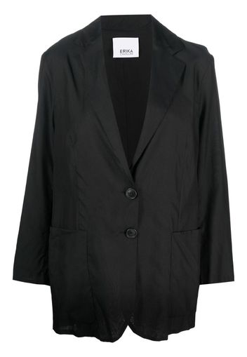 Erika Cavallini oversized single-breasted blazer - Nero