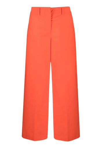 Erika Cavallini high-waisted cotton trousers - Arancione