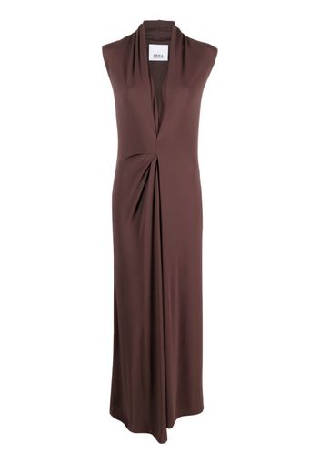 Erika Cavallini Elena V-neck dress - Marrone