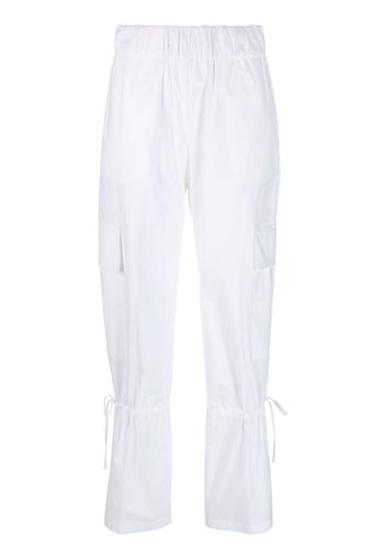 Erika Cavallini Null tied-calf trousers - Bianco