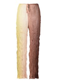 Erika Cavallini ruched ombré-effect trousers - Marrone