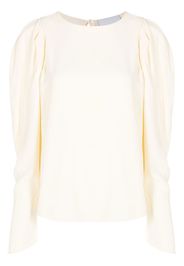 Erika Cavallini pleated-shoulder blouse - Giallo