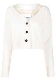 Erika Cavallini button-front knitted cardigan - Toni neutri