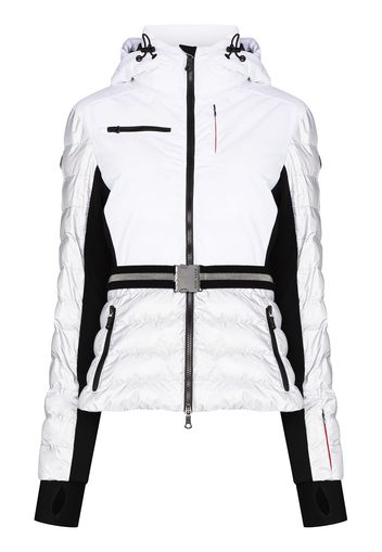 Erin Snow E SNOW KAT SKI JKT FTTD W BLTD WST HDD W - Bianco