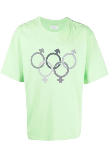 ERL T-shirt Olympic Sex - Verde