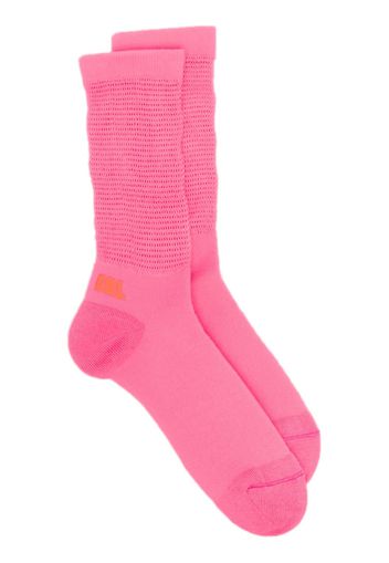 ERL logo-print socks - Rosa