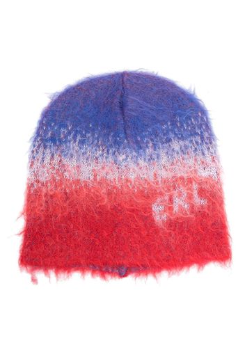 ERL gradient-effect frayed beanie - Blu