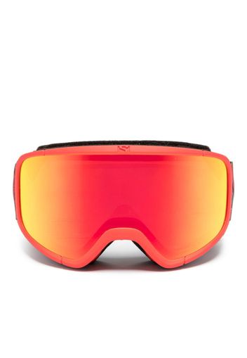 ERL biker-style frame mirrored sunglasses - Rosso