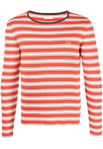 ERL embroidered-logo crew-neck jumper - Rosso