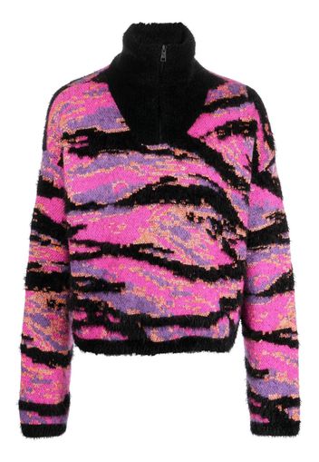 ERL tiger-jacquard jumper - Rosa