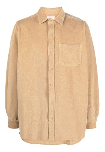 ERL corduroy long-sleeve cotton shirt - Toni neutri