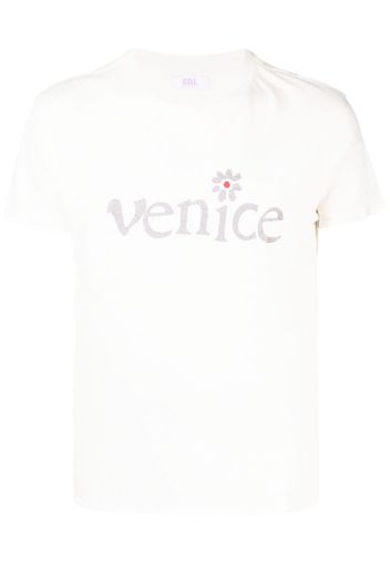 ERL Venice slogan-print cotton T-shirt - Bianco