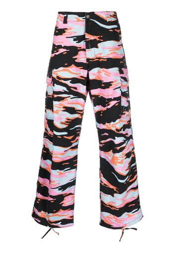 ERL graphic-print cargo trousers - Nero