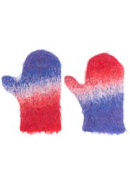 ERL ERL degradé-knit gloves - Rosso