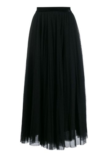 pleated tulle skirt