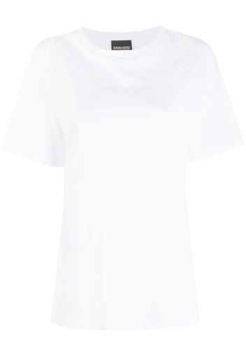 lace embroidered T-shirt