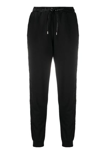 side lace panel trousers