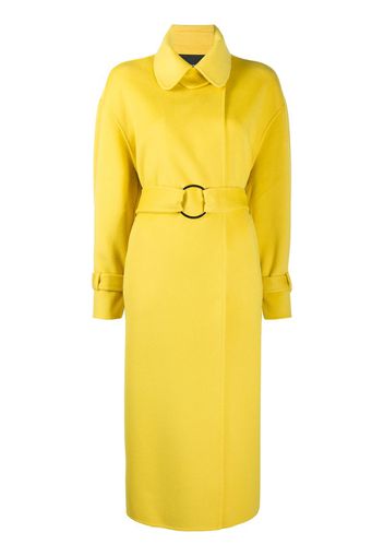 double-breasted wool midi coat