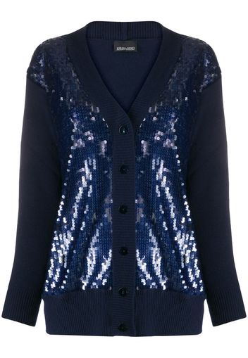 sequinned V-neck cardigan