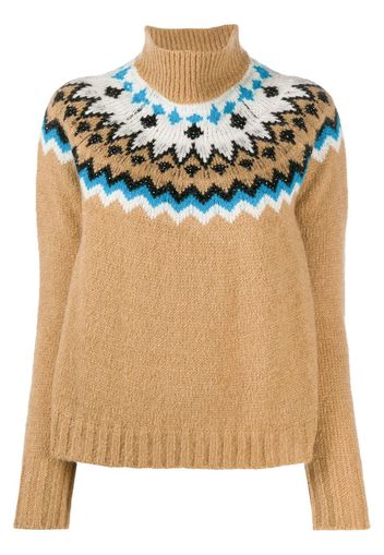 intarsia knit jumper