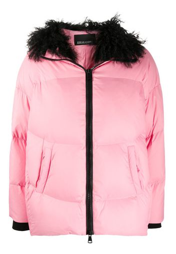 hooded down jacket