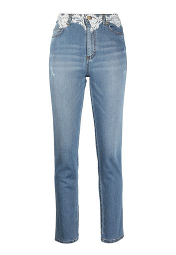 Ermanno Ermanno Jeans con applicazione - Blu