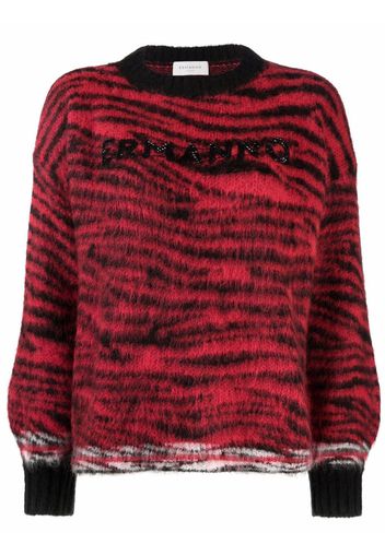 Ermanno Ermanno logo striped jumper - Rosso