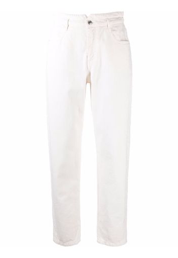 Ermanno Ermanno high-rise tapered jeans - Bianco